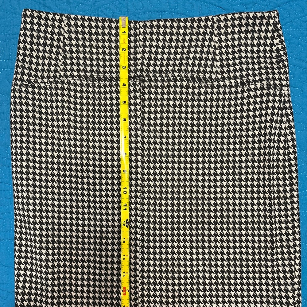 New York & Company Black and White Houndstooth Pencil Skirt